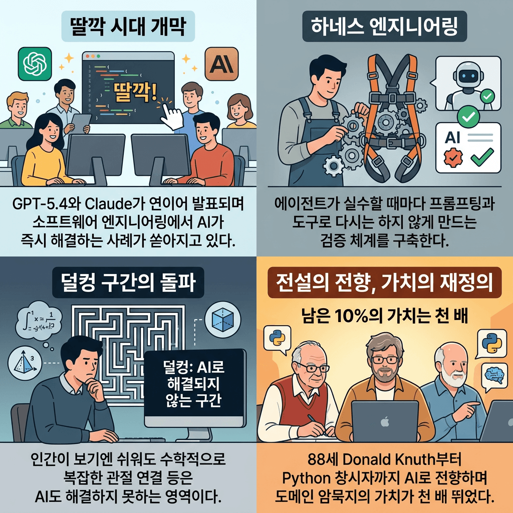 EP 89. 딸깍과 덜컹의 핵심 내용을 4단계로 요약한 인포그래픽