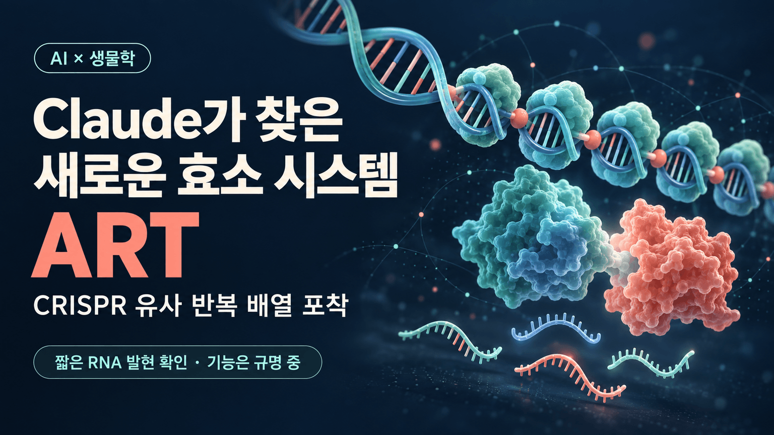 Claude discovers a novel enzyme system with CRISPR-like repeats