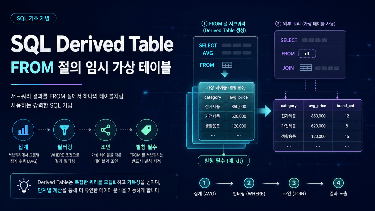 Derived Tables in SQL