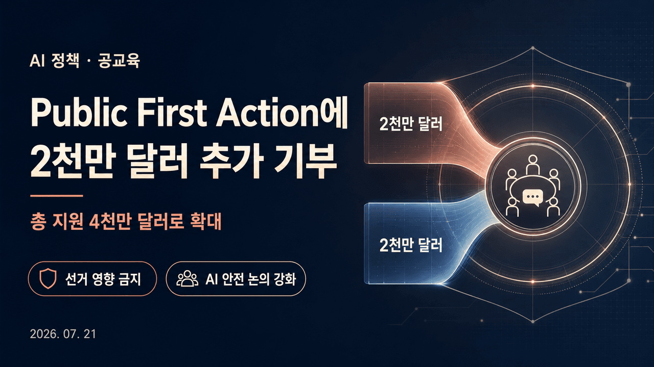 Donating another $20 million to Public First Action