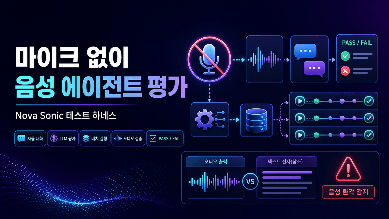 Evaluate your Amazon Nova Sonic voice agent at scale, no microphone required