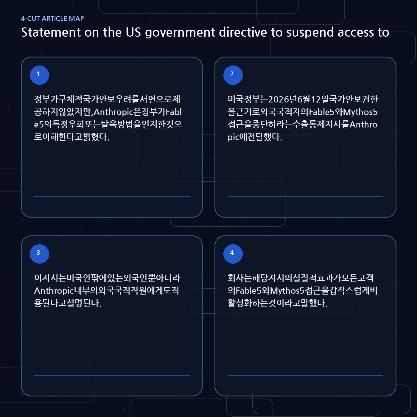 Statement on the US government directive to suspend access to Fable 5 and Mythos 5