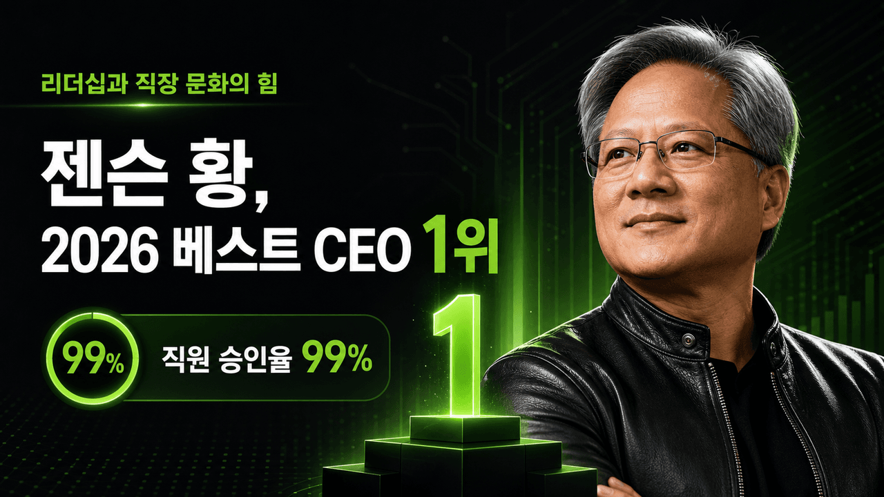 NVIDIA CEO Tops Glassdoor’s 2026 List of Best CEOs