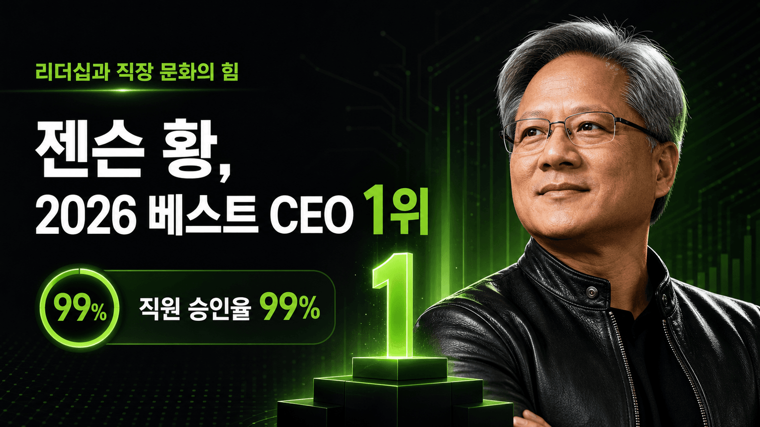 NVIDIA CEO Tops Glassdoor’s 2026 List of Best CEOs