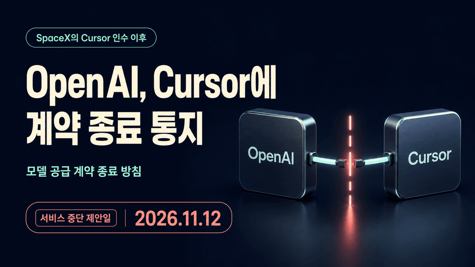 Our decision on Cursor following its acquisition by SpaceX