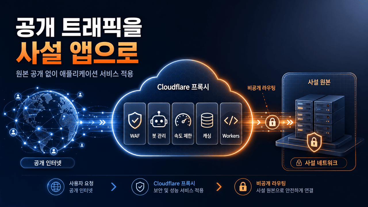 Route public traffic to private applications with Cloudflare