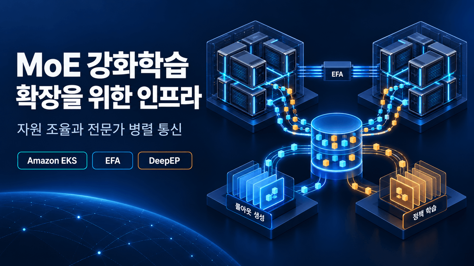 Scaling MoE reinforcement learning on Amazon EKS with EFA and DeepEP with 40% more throughput