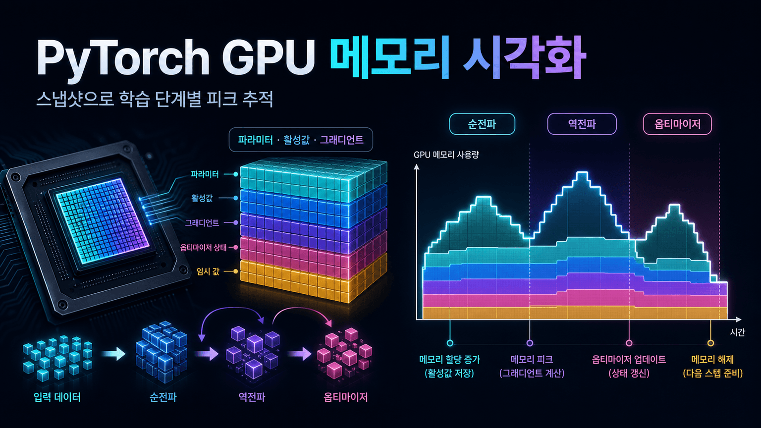 Visualize and understand GPU memory in PyTorch