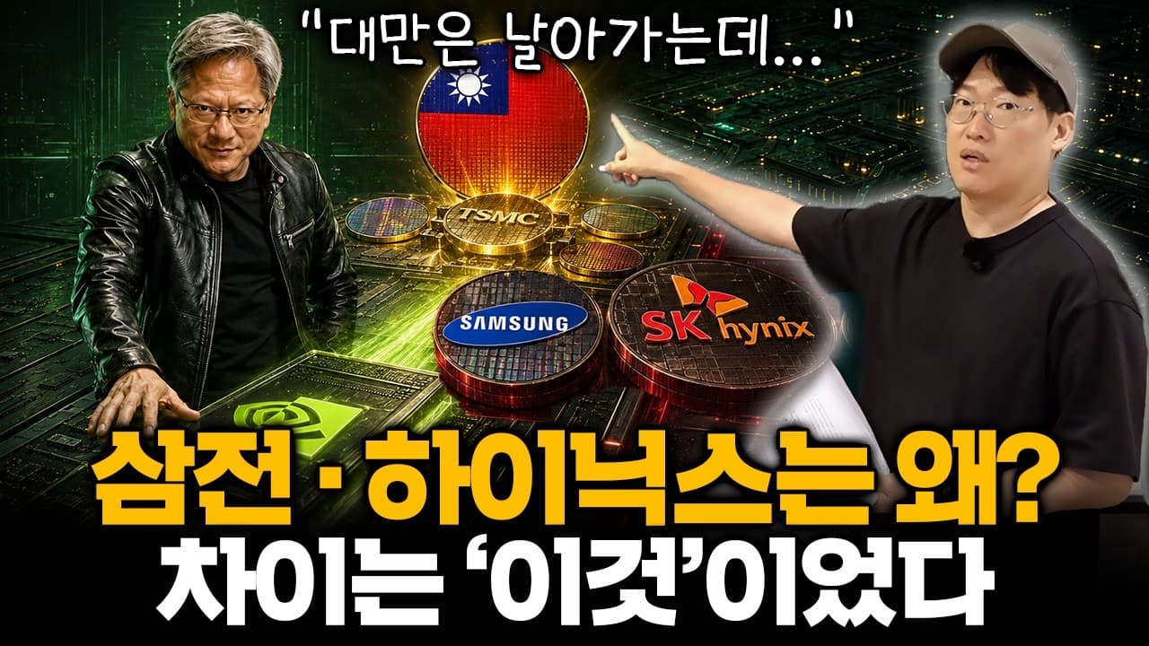 엔비디아가 4.8조를 꽂았다" 대만 반도체는 질주하는데…한국만 못 가는 이유 #nvda