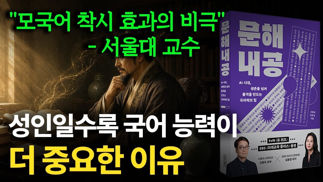성인일수록 국어 능력이 더 중요한 이유 (feat. 서울대 교수)
