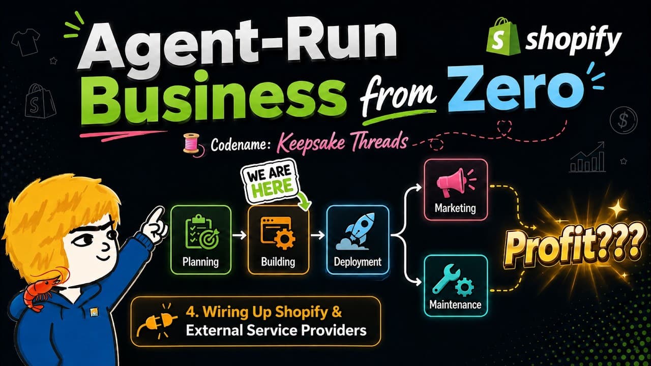 Agent-Run Business from Zero: 4. Wiring Up Shopify & External Providers