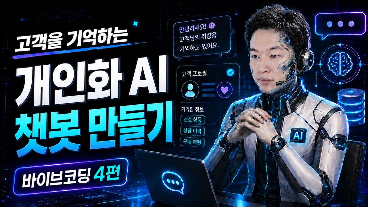 매번 똑같은 대답만 하는 AI는 이제 그만! 기억하는 챗봇 만들기 - 바이브코딩 4편