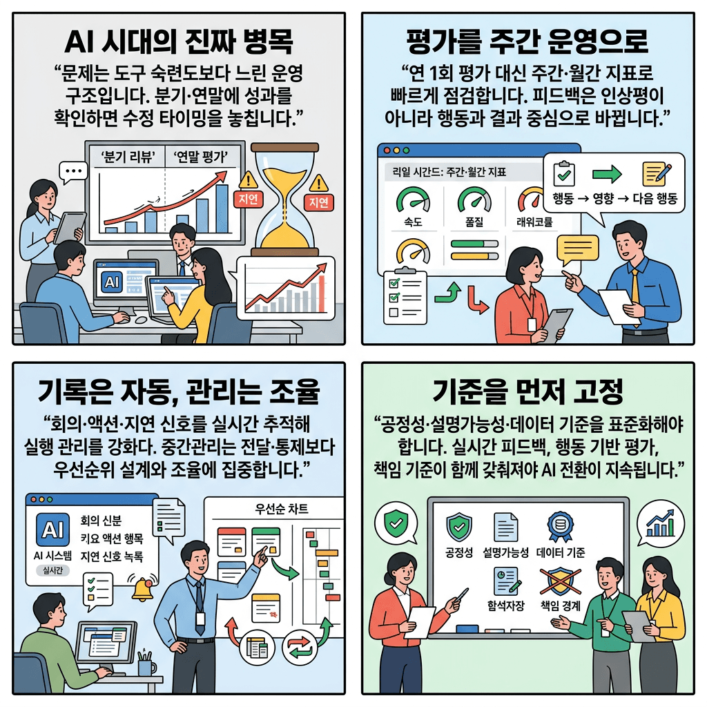 기업이 찾는 인재 개념이 바뀌고 있습니다" (황성현 교수)의 핵심 내용을 4단계로 요약한 인포그래픽