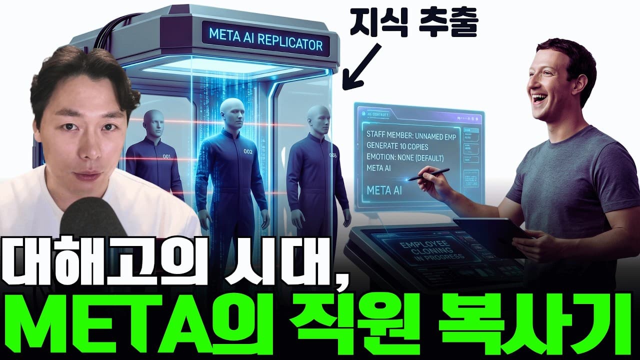 메타가 직원을 복사하는 방식, 대해고의 시대, 직원을 디지털 자산으로 만드는 기업이 살아남는다.