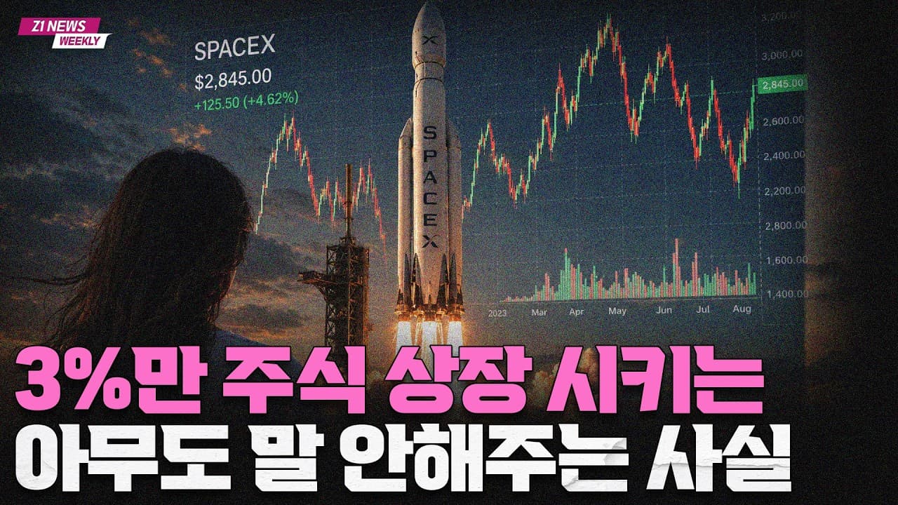 스페이스X가 97%를 꽁꽁 묶어놓고 3%만 시장에 던져준 진짜 속내가 따로 있습니다 [Z1뉴스]