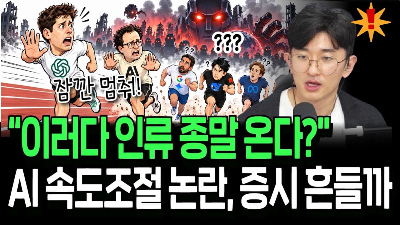 다같이 AI 투자 속도 늦추자? AI리더들의 깜짝 제안, 증시 흔들까