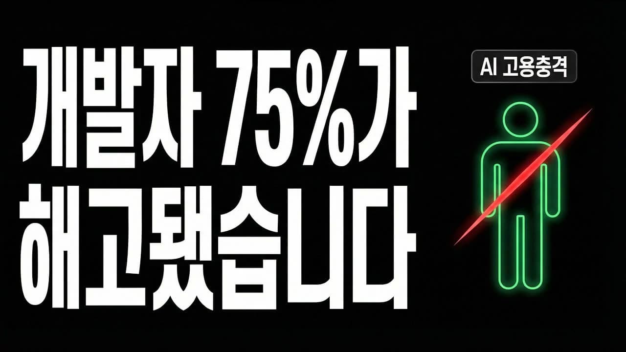개발자 75%가 해고됐습니다… AI 때문에