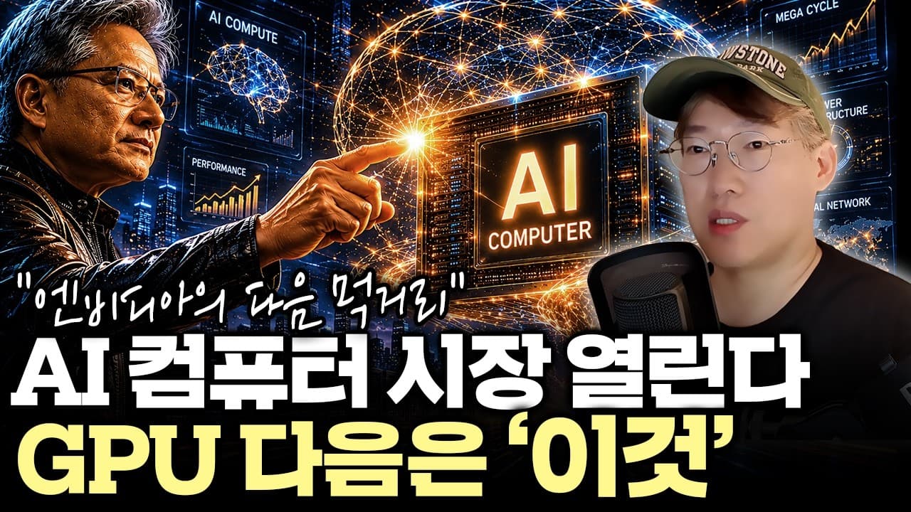 젠슨 황이 찍은 다음 수혜주" AI 컴퓨터가 여는 새로운 메가사이클 #nvda #msft
