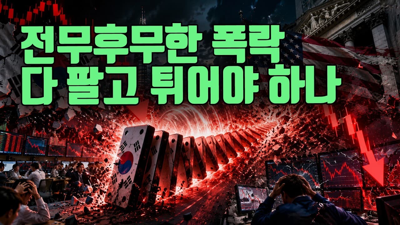 전무후무한 폭락장..다 팔고 튀어야 하나?