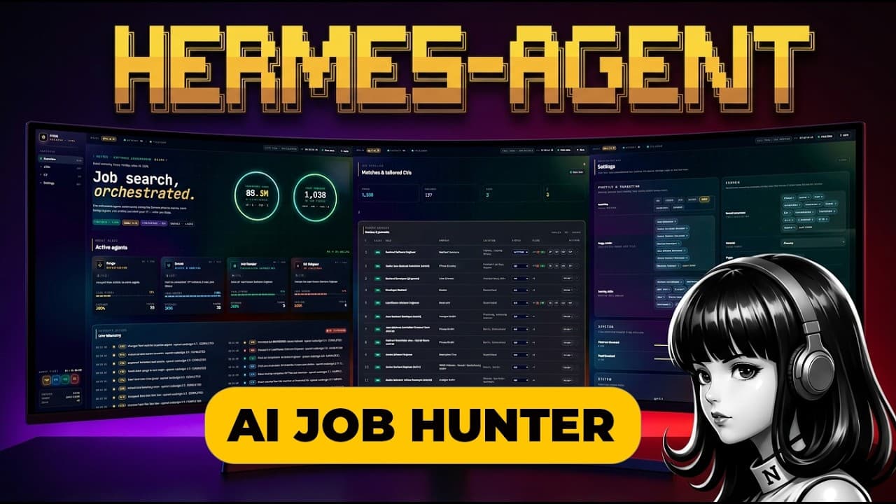 How to Build an autonomous AI powered job-hunting system with HERMES Agent (Full tutorial)