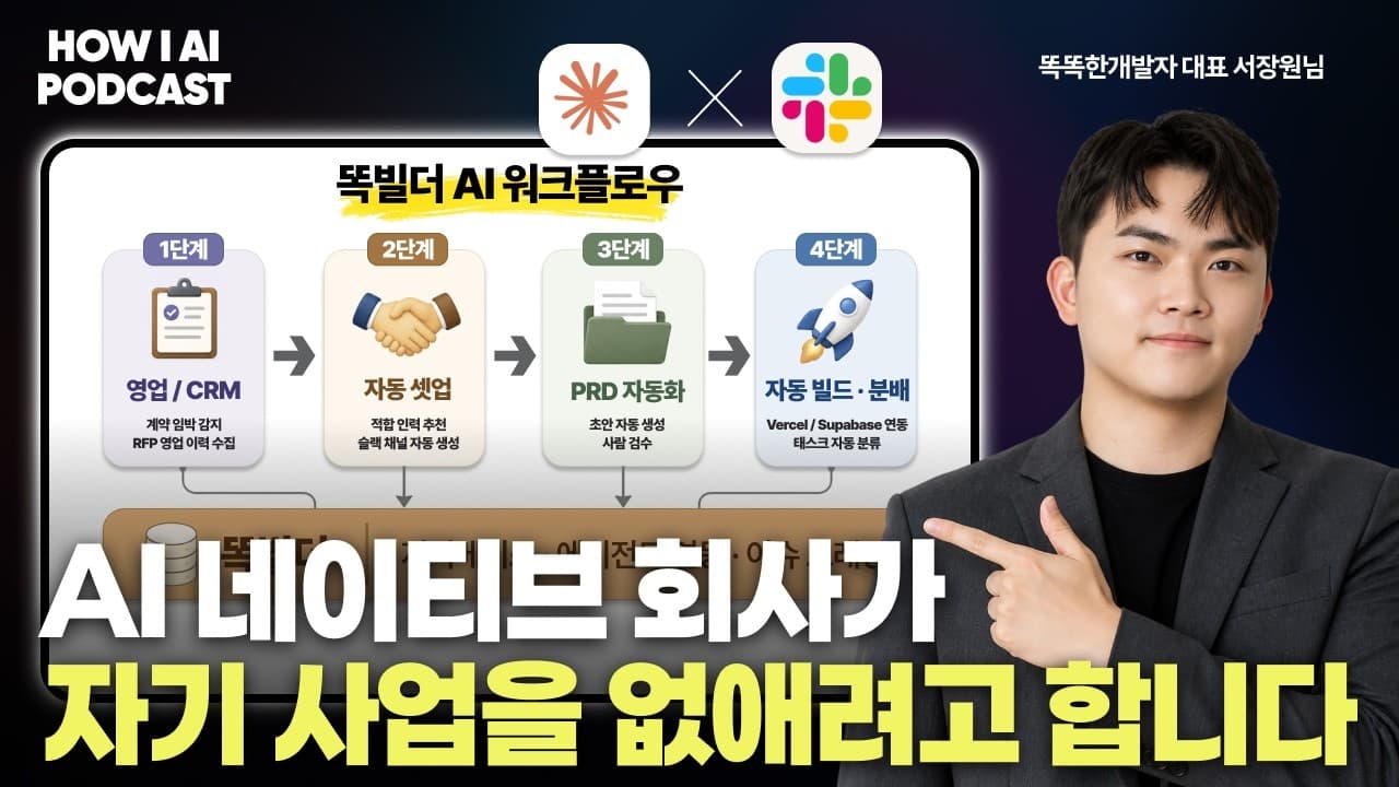 외주 개발 곧 사라진다, AI 네이티브 전환한 IT 에이전시 대표가 단언한 진짜 이유 (똑똑한개발자 서장원 대표님)