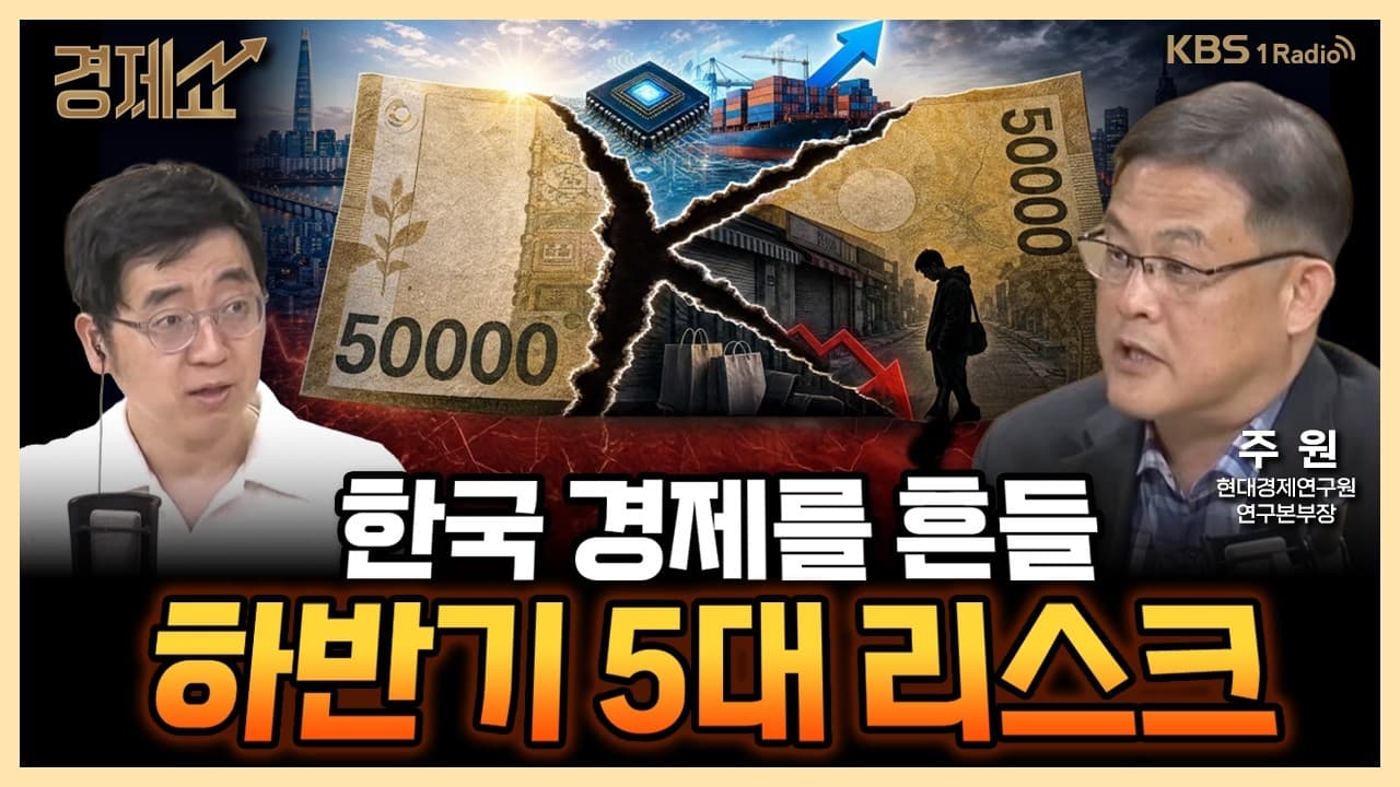 치솟는 수출'', ''늘어나지 않는 고용''... K자형 한국경제, 해법은? with. 주원 현대경제연구원 연구본부장｜채상욱의 경제쇼｜KBS 260803 방송