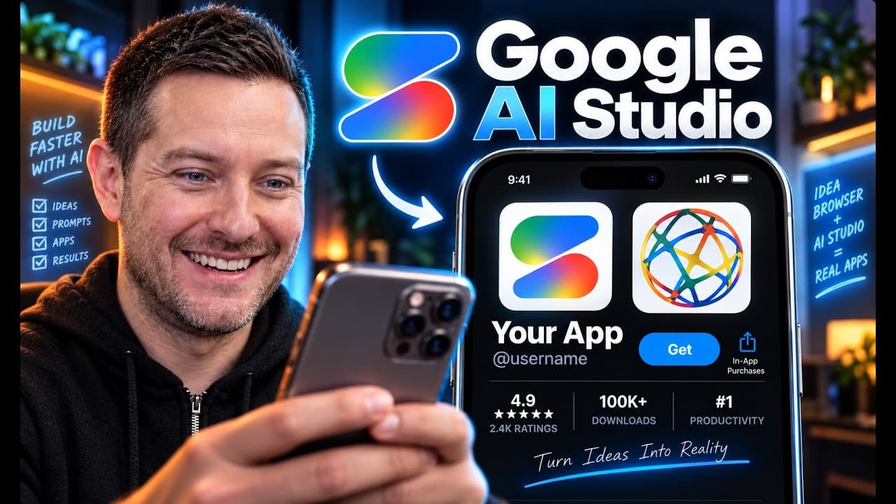How To Build Your First APP With Google AI Studio (FREE)