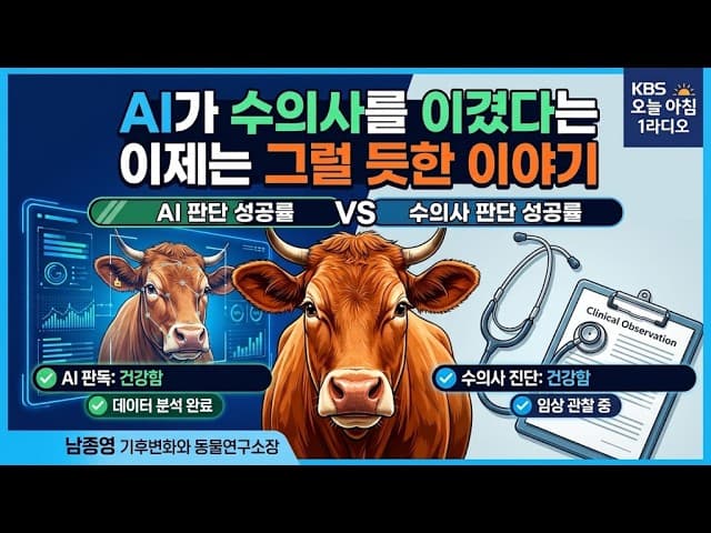 AI가 수의사를 이겼다는 이제는 그럴 듯한 이야기_남종영 기후변화와 동물연구소장_KBS오늘아침1라디오_260731토