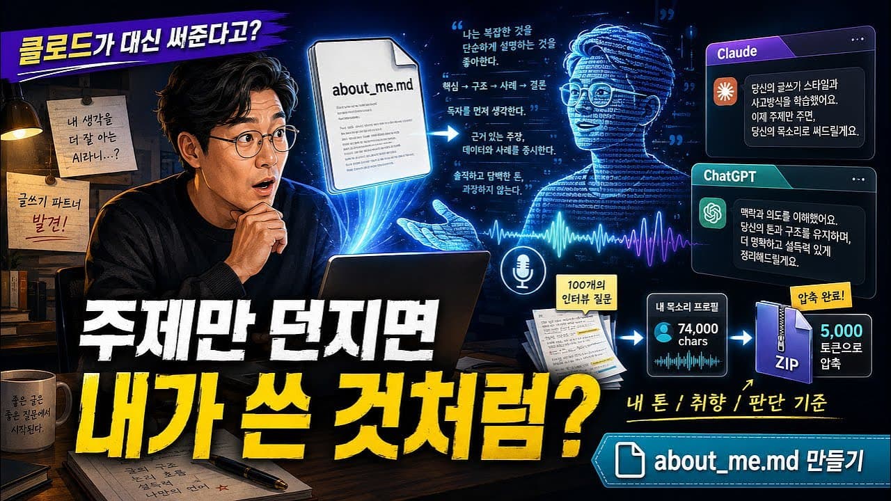 클로드에게 주제만 던지면 내가 쓴 것처럼 글을 써준다고? 정말이야?