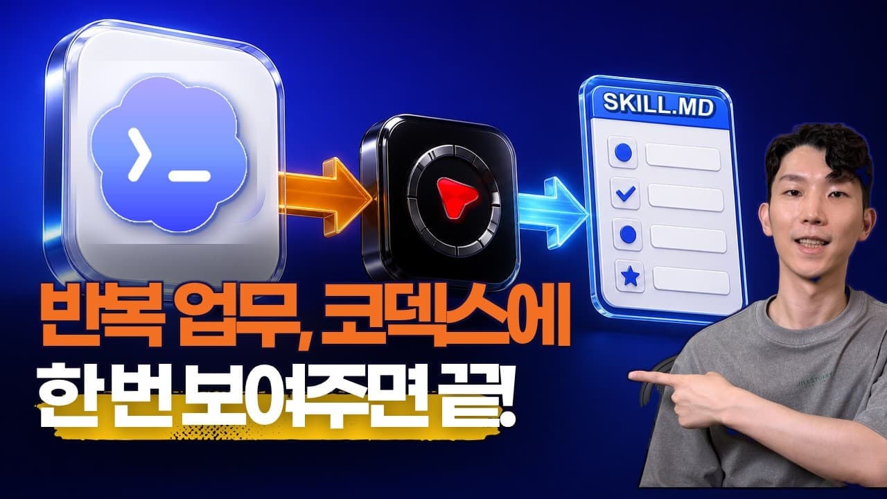 🎬 반복 업무, 이제 말로 설명하지 말고 Codex에 보여주세요