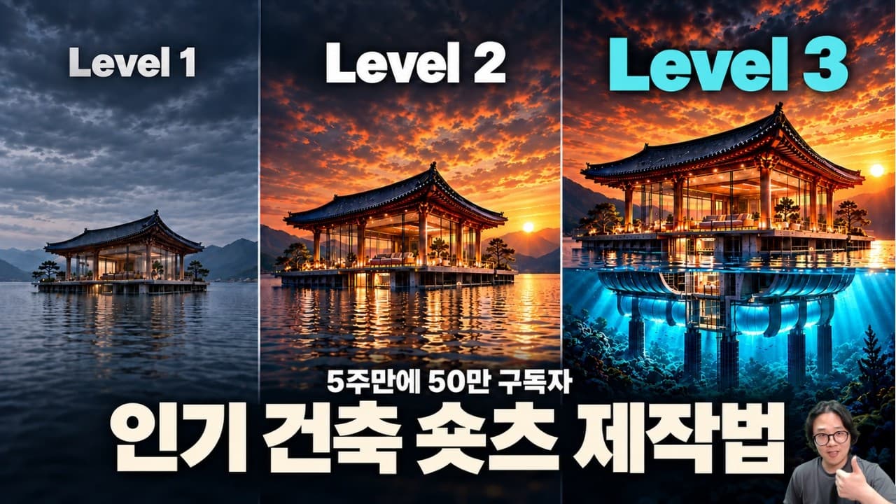 5주만에 50만 구독자 달성한 레전드 숏츠 만드는법