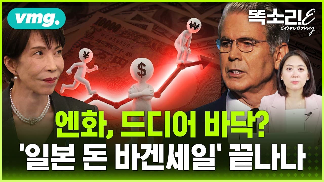 순식간에 1,560원→1,300원대로…달러·엔화·원화, 거대한 ''판''이 바뀌는 시점? / 똑소리E / 비디오머그