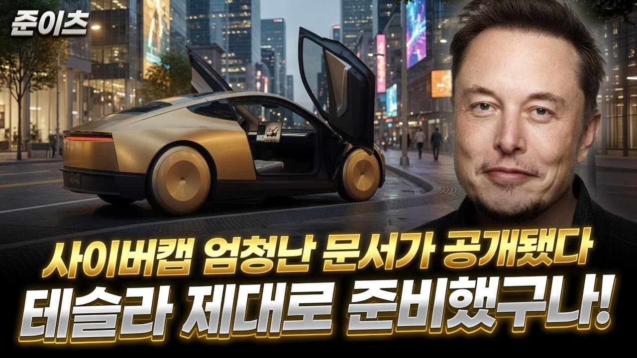 테슬라 제대로 준비했구나! 사이버캡 엄청난 문서 공개