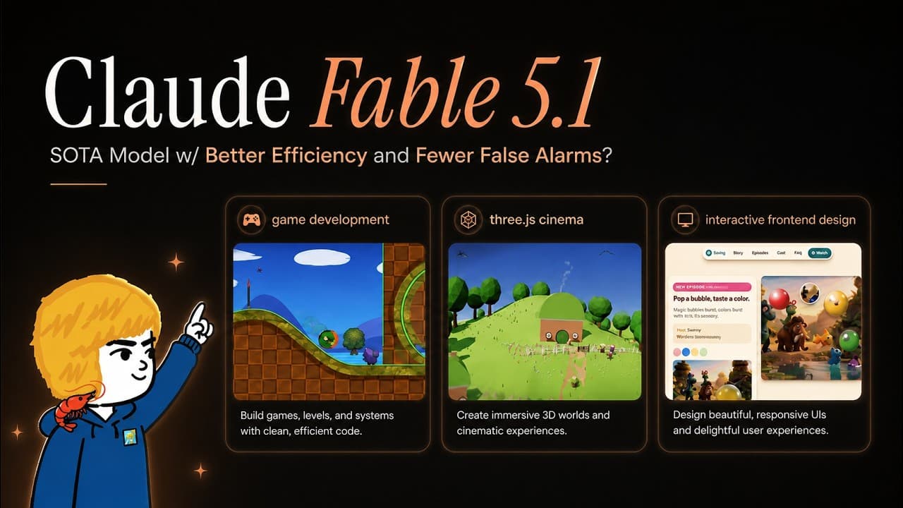 First Look at Claude Fable 5.1: Better Efficiency + Fewer False Alarms?