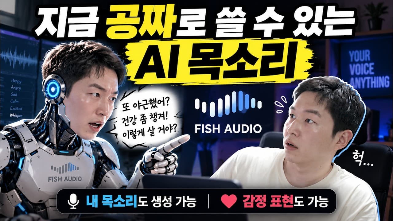 지금 API 공짜!! AI가 내 목소리로 화를 낸다?? Fish Audio 체험기