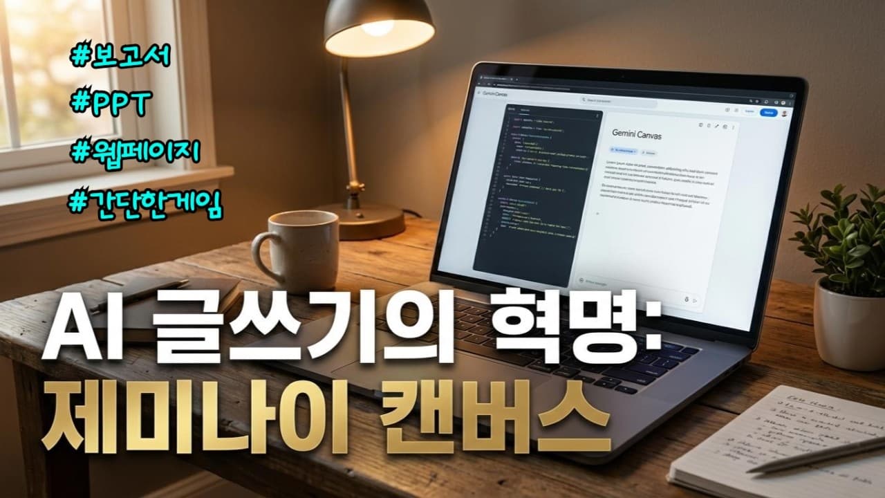Gemini Canvas 핵심 사용법 - 문서 편집부터 퀴즈 생성까지