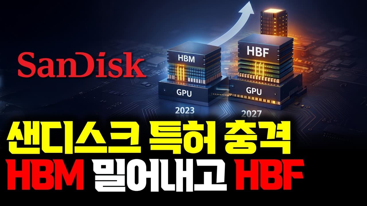 샌디스크 특허... HBM 다음 HBF? 쉽지는 않습니다 DRAM이 아니라 NAND거든요
