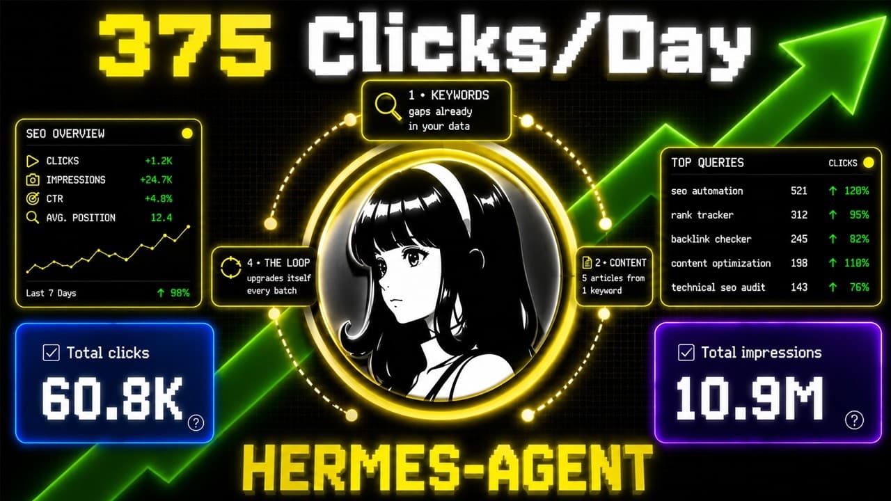 Hermes Agent: Automate Backlinks in 1 Click!