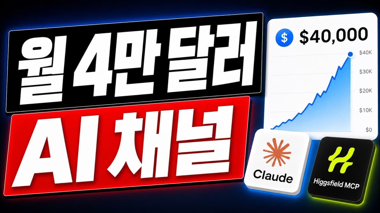 [한글자막] Higgsfield AI와 Claude로 월 3만 9,500달러짜리 얼굴 없는 채널을 만들어봤습니다