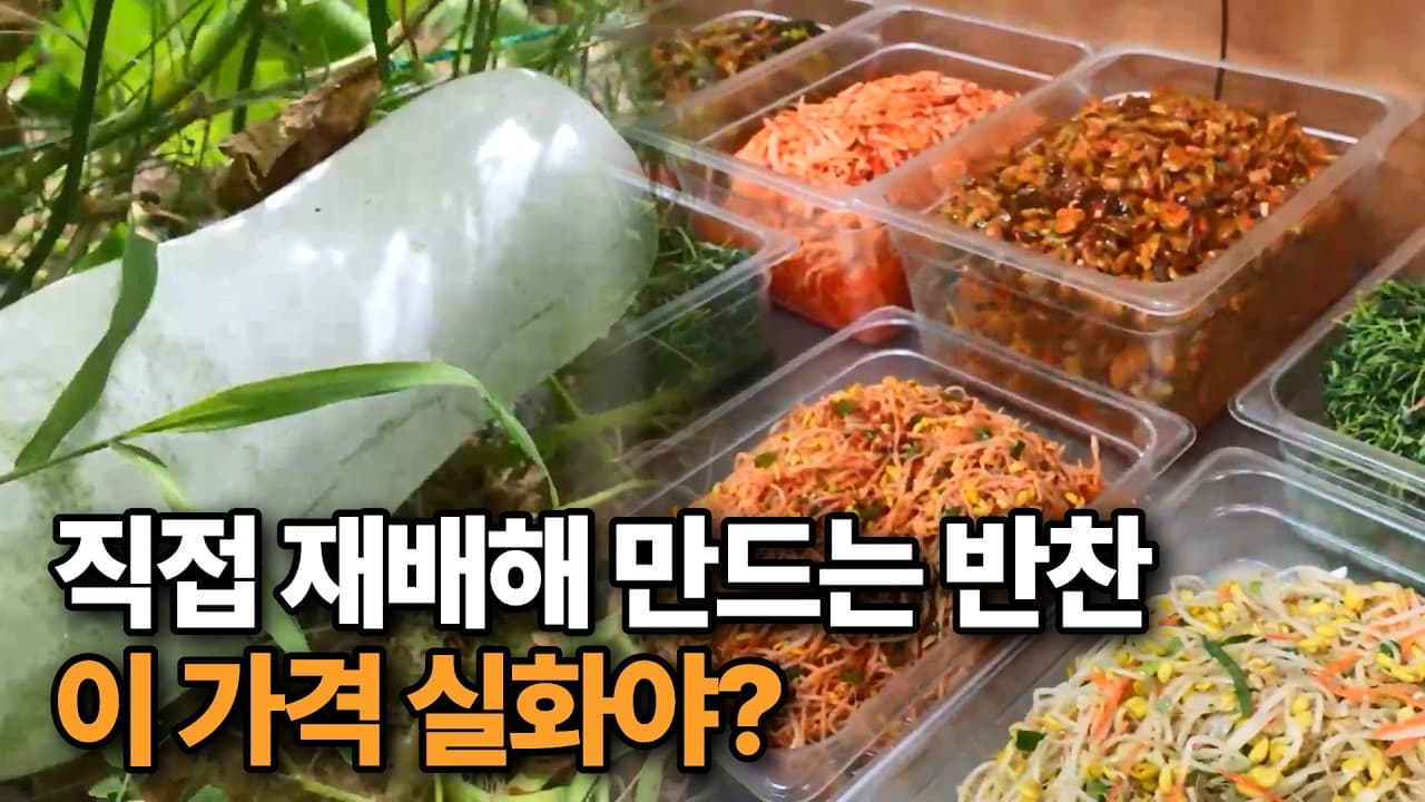 직접 농사지어 만든 반찬이 1,500원? 남는 게 있는지 의문인 반찬집