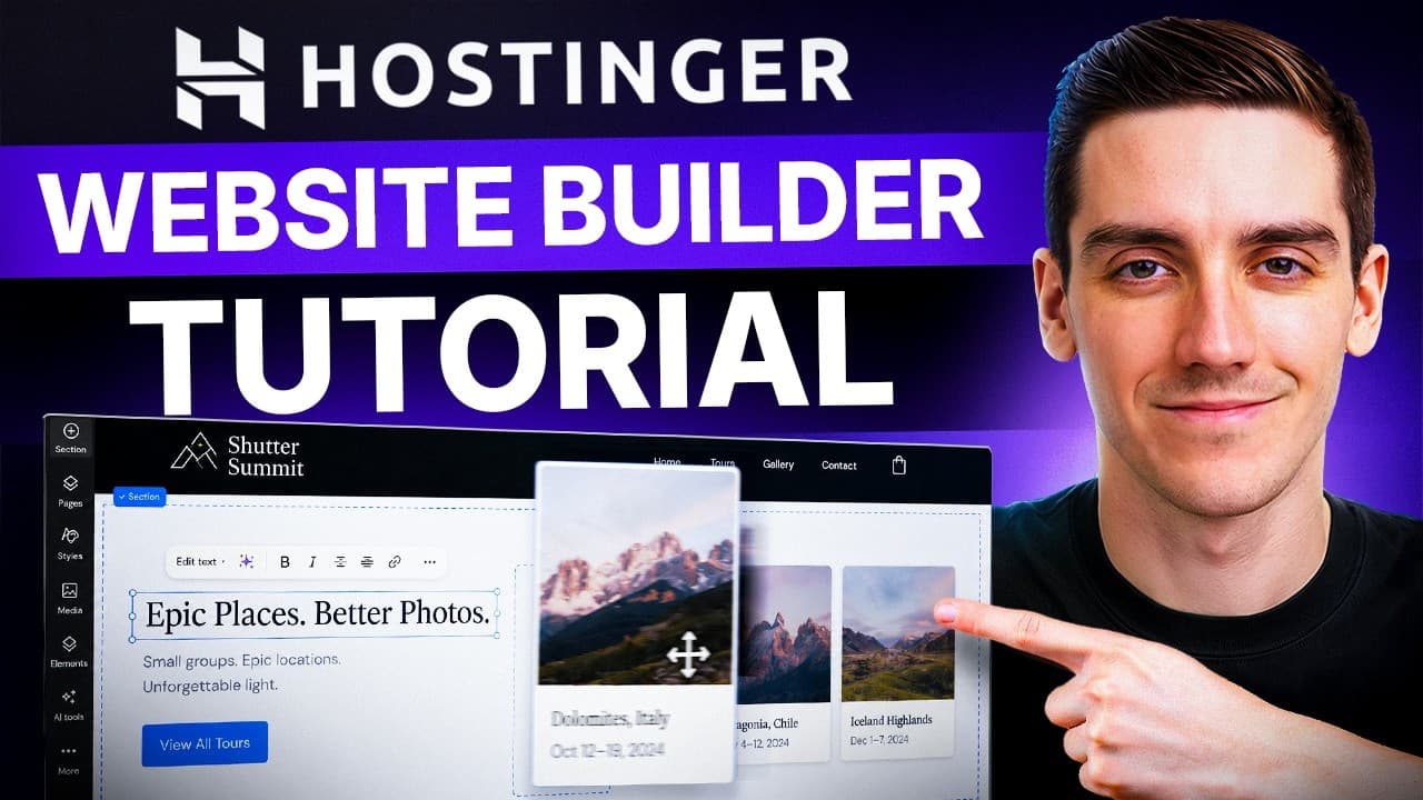 Hostinger Website Builder - Full Tutorial for Beginners (2026)