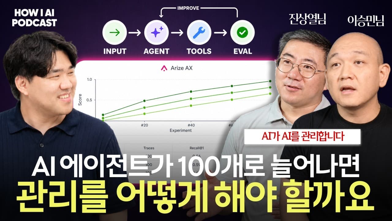 에이전트가 늘어날수록 사람이 할 일은 줄어듭니다, 대신 판단 기준을 만들어야 합니다 (Arize AI 이승민·진상열님)