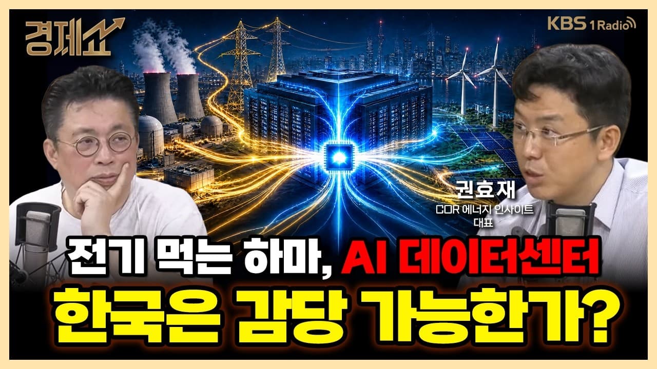 전기먹는 공룡, AI 데이터센터 어떻게 채워야 하나? with. 권효재 COR 에너지 인사이트 대표｜윤지호의 경제쇼｜KBS 260821 방송