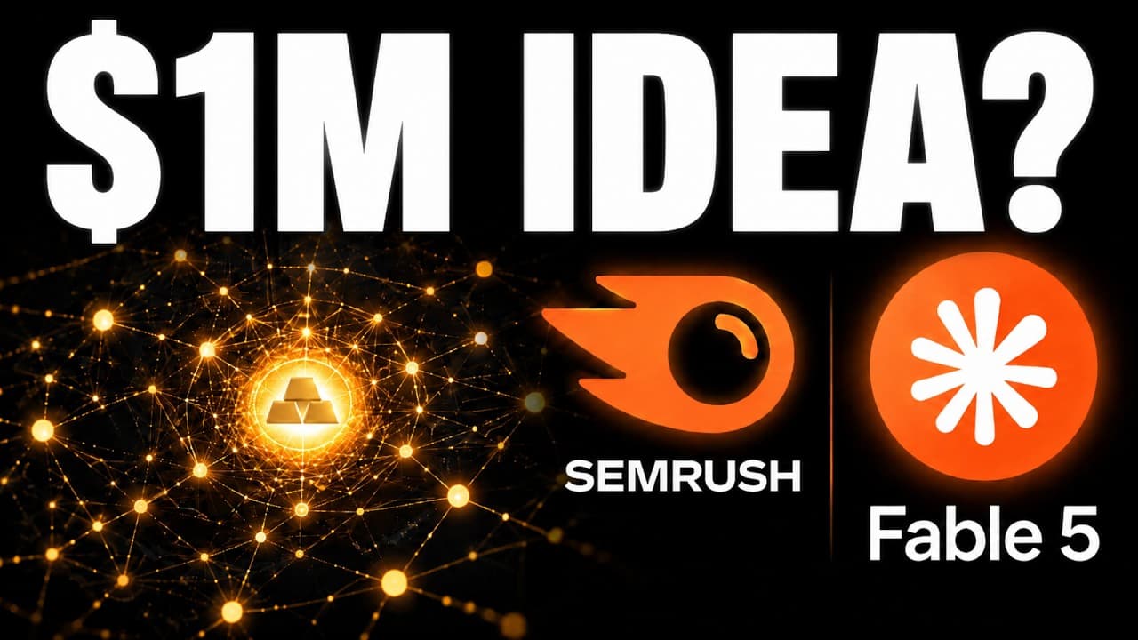 How to Use AI to Find a $1M Idea (Claude Fable 5 + Semrush MCP)