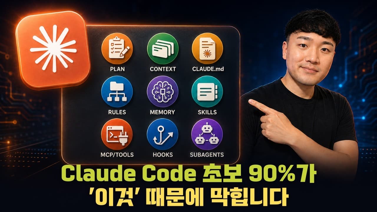 16분만에 알아보는 왕초보를 위한 클로드코드 9개 핵심 기능정리