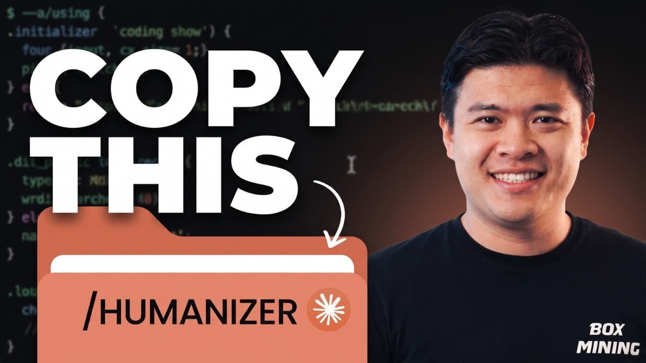Humanizer: The FREE Claude Skill That Fixes AI Writing Slop (Plus the Step Everyone Misses)