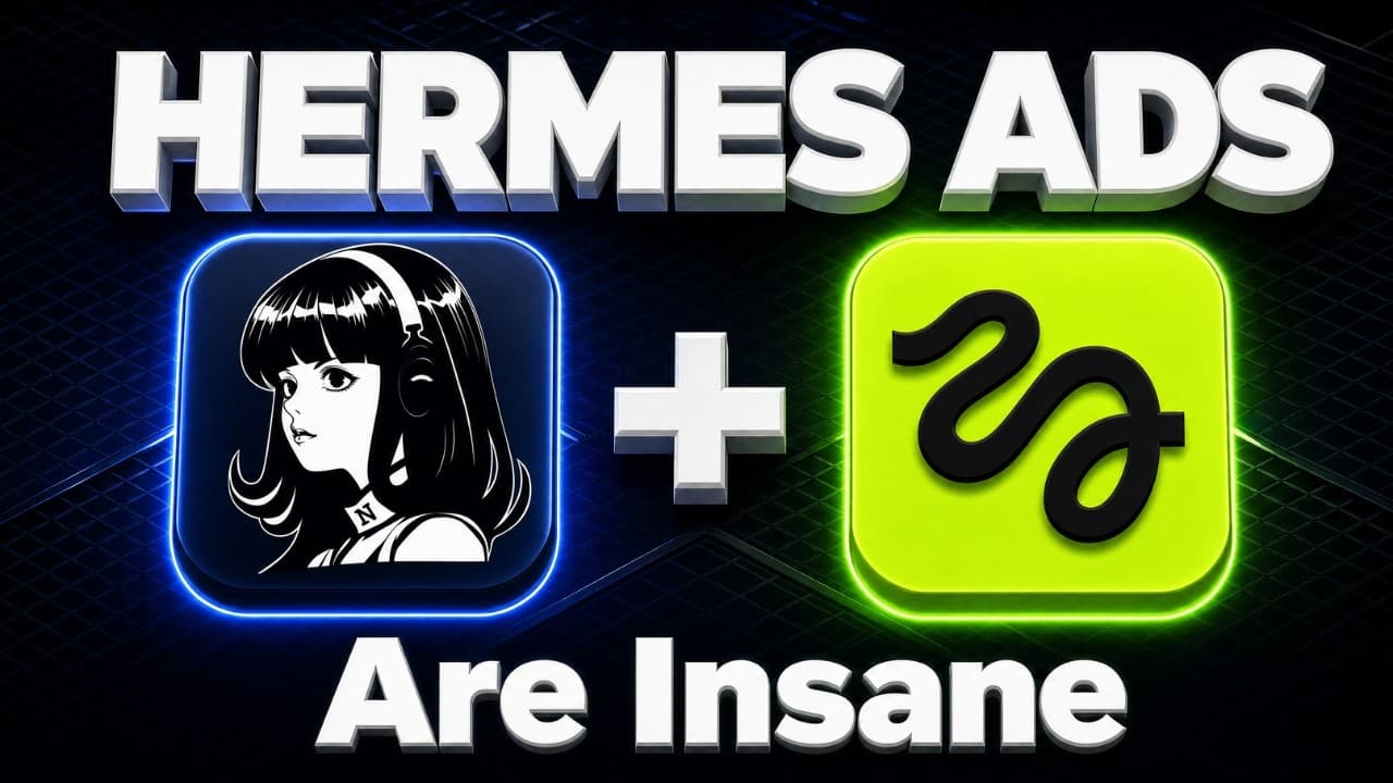 I Automated Video Ads With (Hermes Agent + Higgsfield)