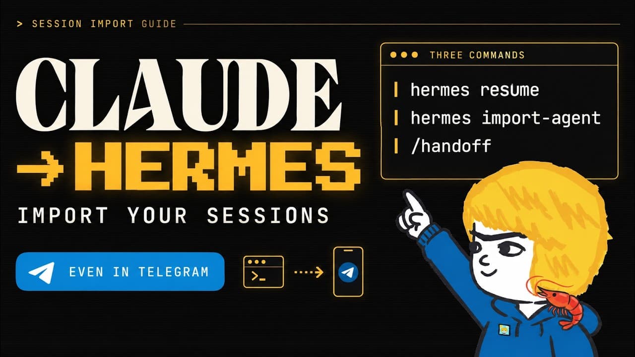 How to Import Sessions from Claude to Hermes (Even in Telegram)