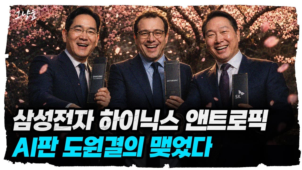 AI판 삼국지가 시작되었습니다. 삼성전자 하이닉스 앤트로픽 AI 도원결의 맺다