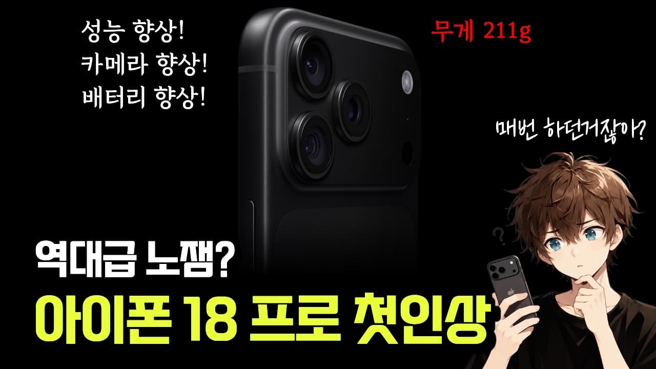 이 디자인은 마지막? 아이폰18프로 언박싱 첫인상